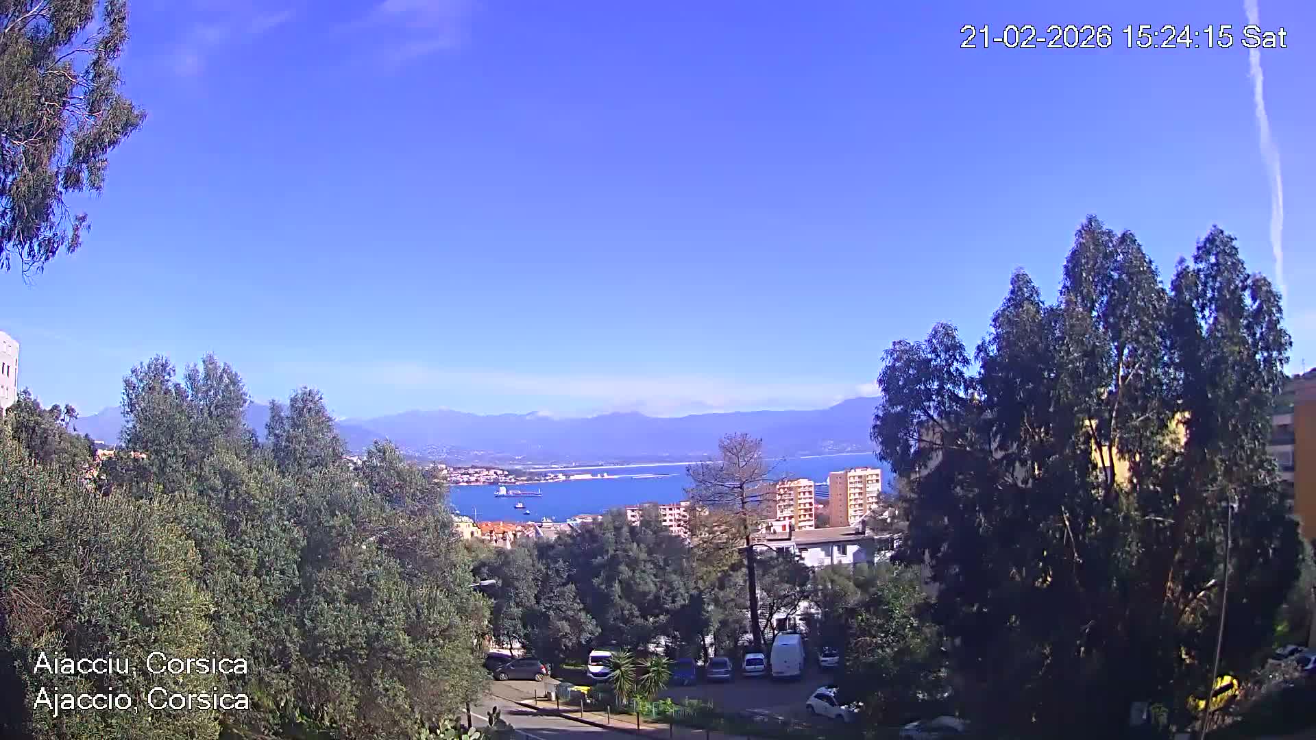 Corsica, Ajaccio City Skyline Live Cam - Ajaccio, Corse-du-Sud, Corse , France