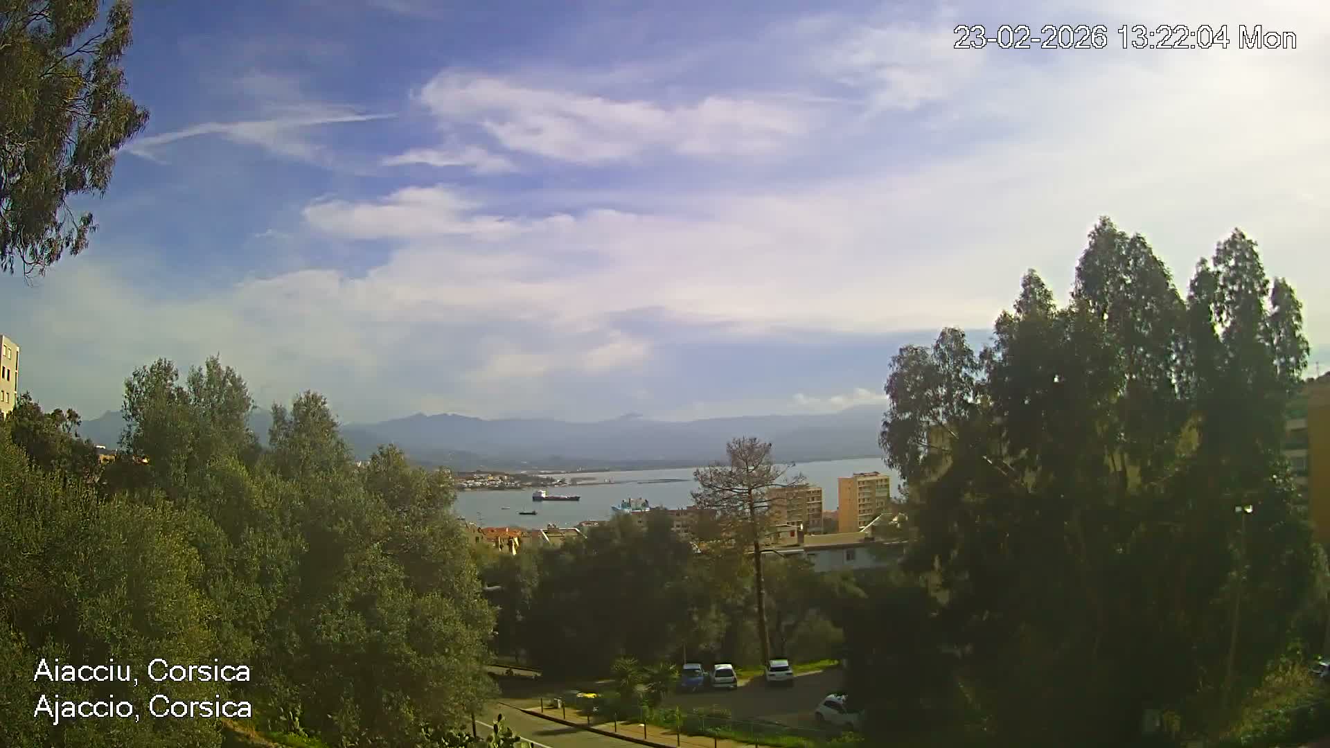 Corsica, Ajaccio City Skyline Live Cam - Ajaccio, Corse-du-Sud, Corse , France