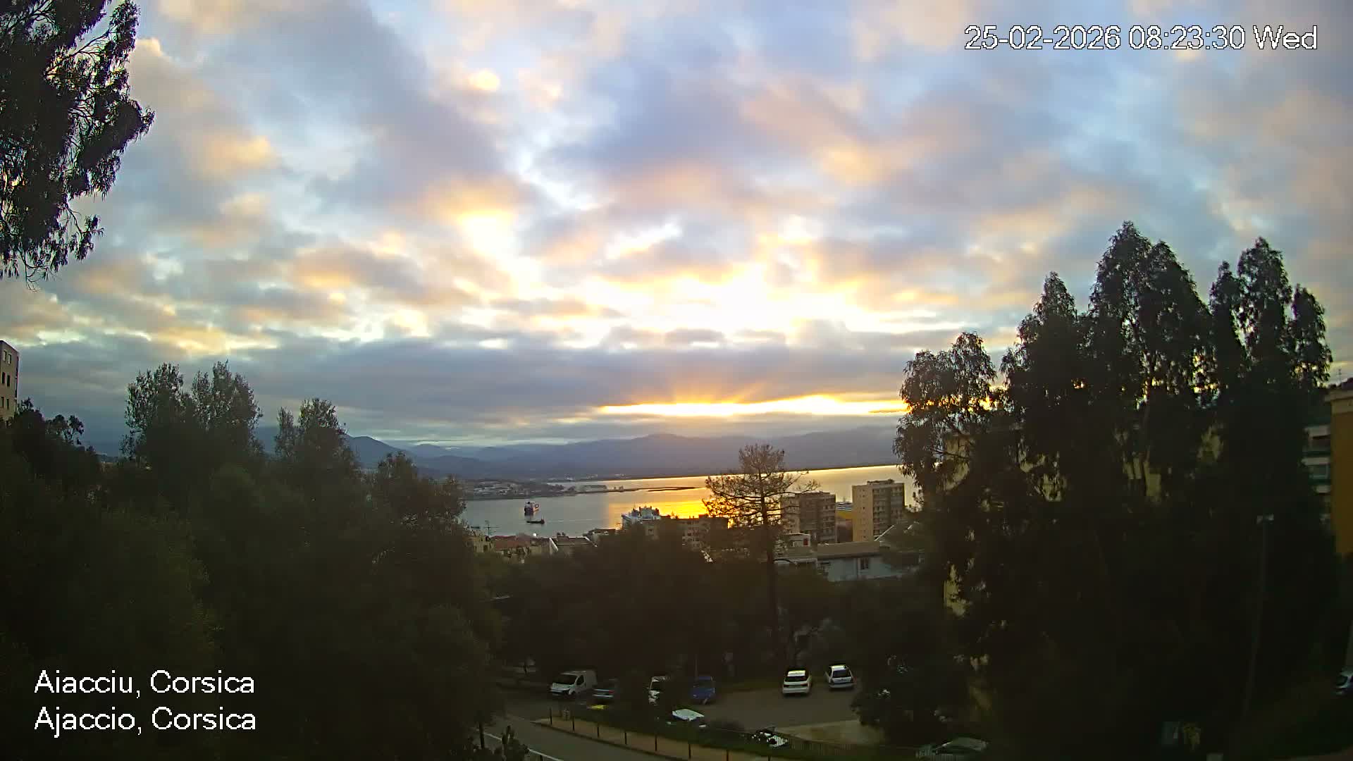 Corsica, Ajaccio City Skyline Live Cam - Ajaccio, Corse-du-Sud, Corse , France