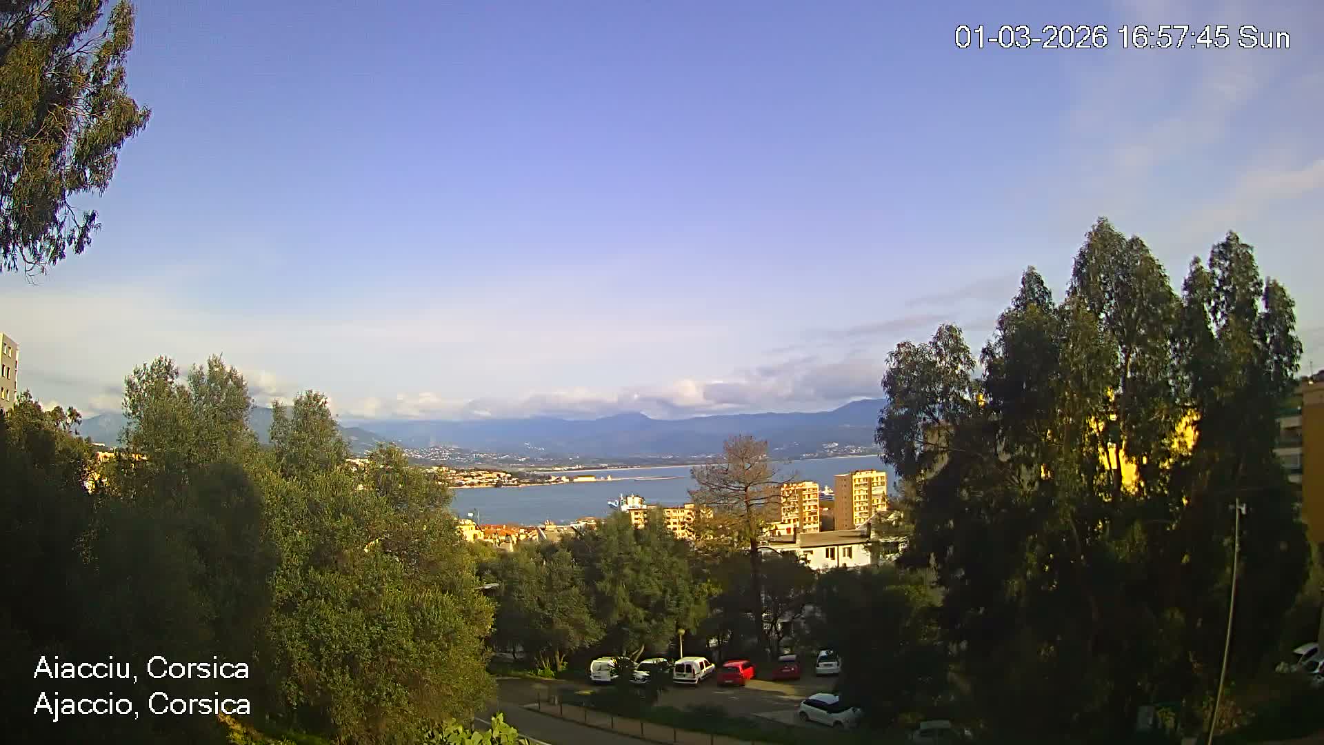 Corsica, Ajaccio City Skyline Live Cam - Ajaccio, Corse-du-Sud, Corse , France