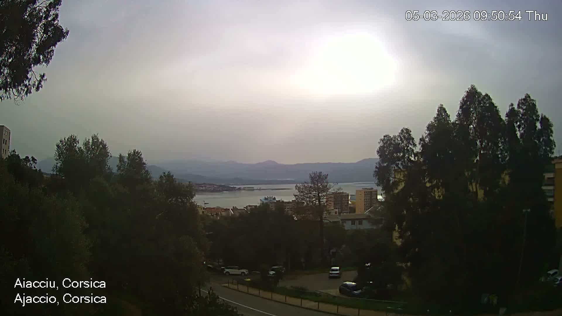 Corsica, Ajaccio City Skyline Live Cam - Ajaccio, Corse-du-Sud, Corse , France