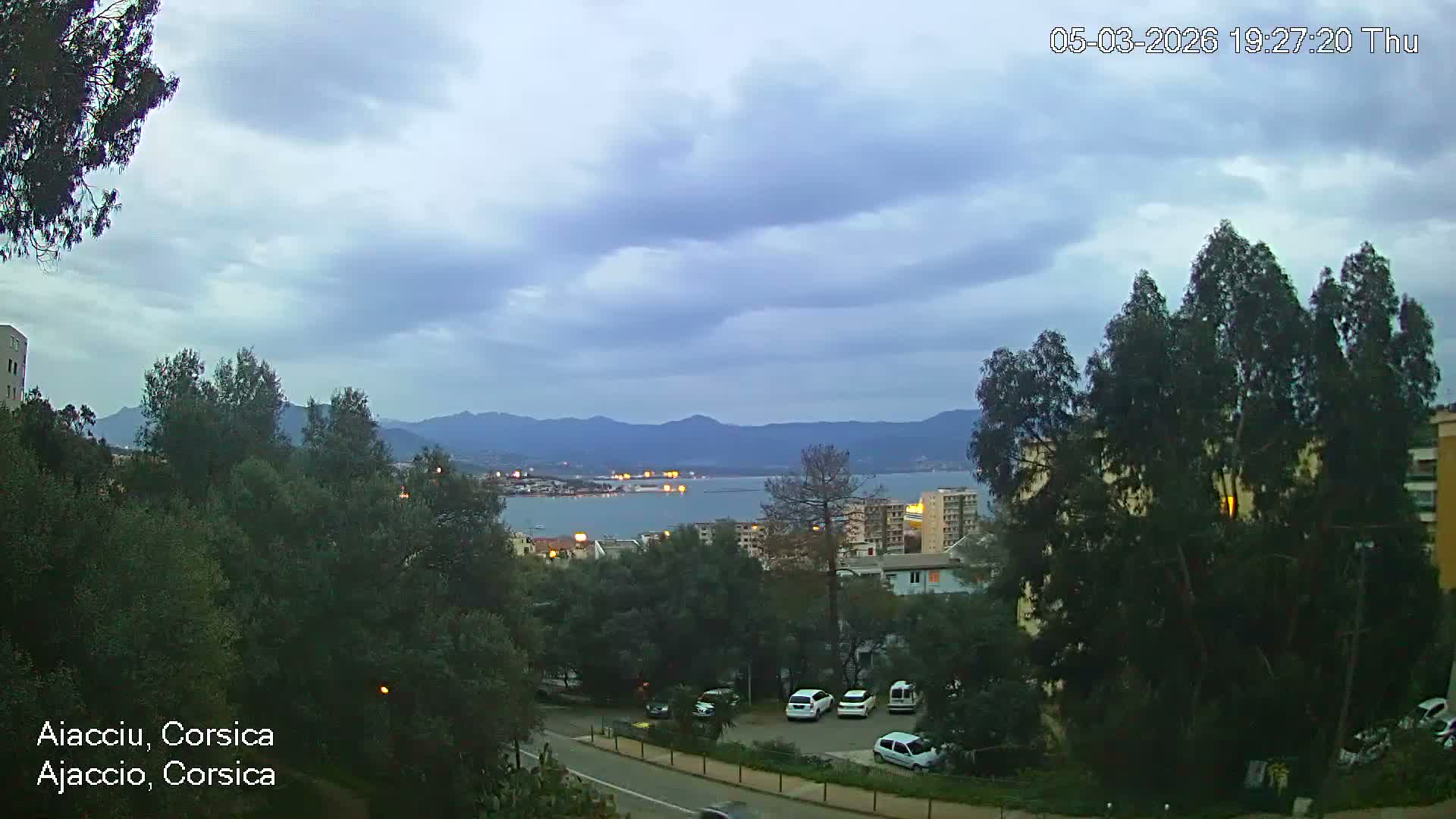 Corsica, Ajaccio City Skyline Live Cam - Ajaccio, Corse-du-Sud, Corse , France