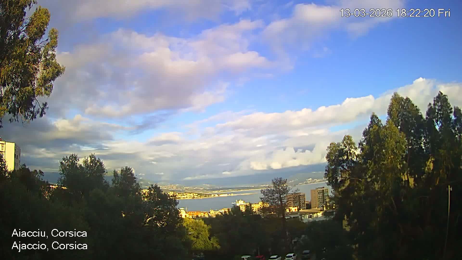 Corsica, Ajaccio City Skyline Live Cam - Ajaccio, Corse-du-Sud, Corse , France
