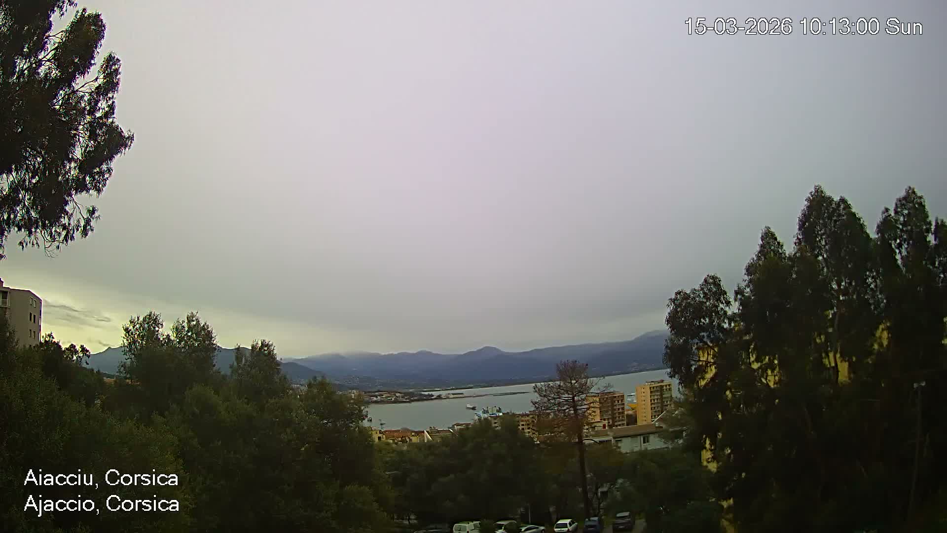 Corsica, Ajaccio City Skyline Live Cam - Ajaccio, Corse-du-Sud, Corse , France
