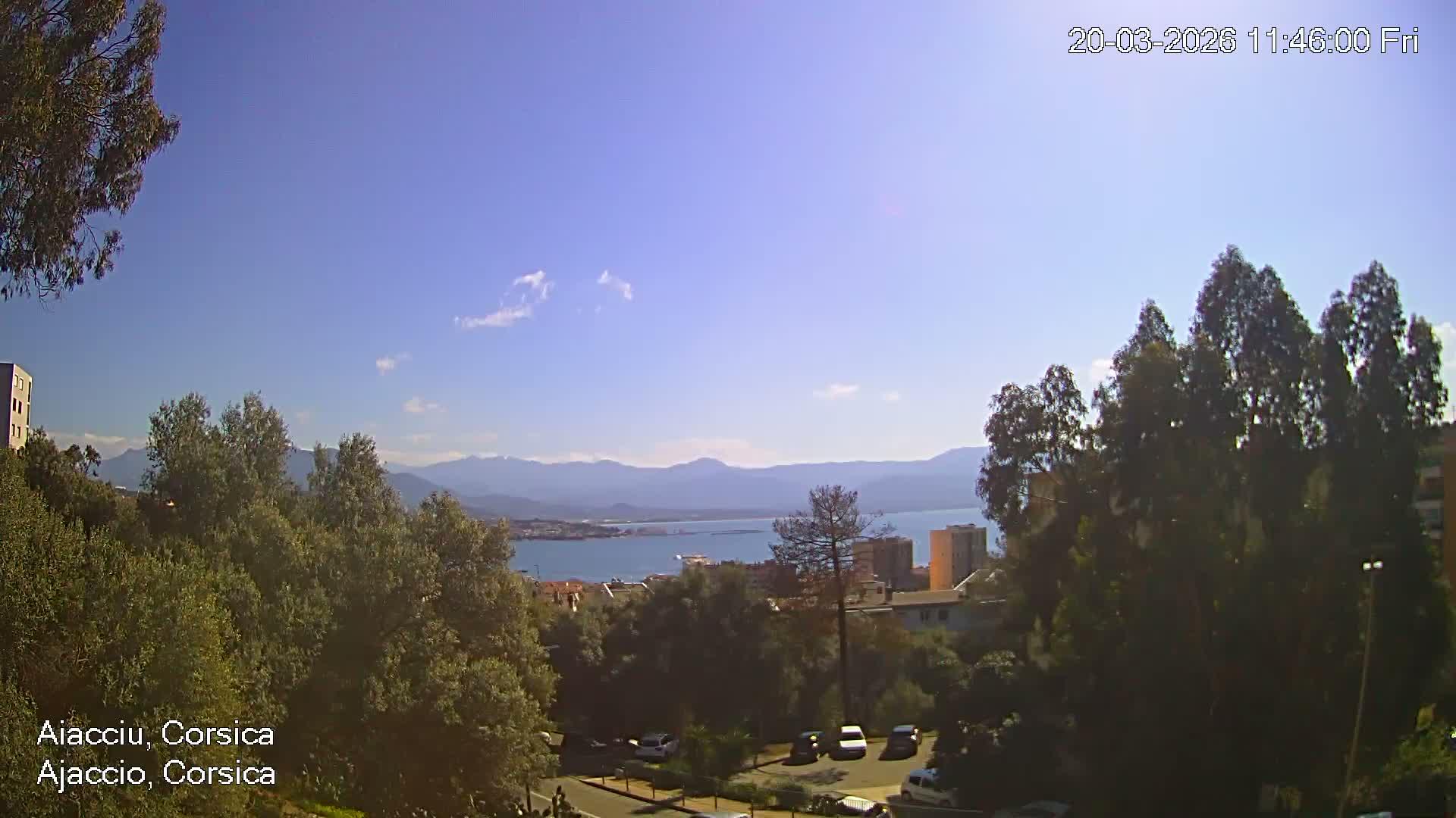Corsica, Ajaccio City Skyline Live Cam - Ajaccio, Corse-du-Sud, Corse , France
