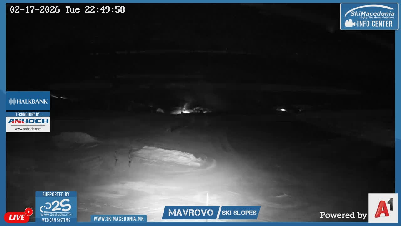 Polog, Bistra Mountains (Полог, Ски центар Маврово и скијачки патеки, Маврово и Ростуша, Маврово) Mavrovo Ski Center & Ski Slopes, Mavrovo and Rostusa, Mavrovo Live Cam - Mavrovo, Mavrovo and Rostusa, Polog, North Macedonia