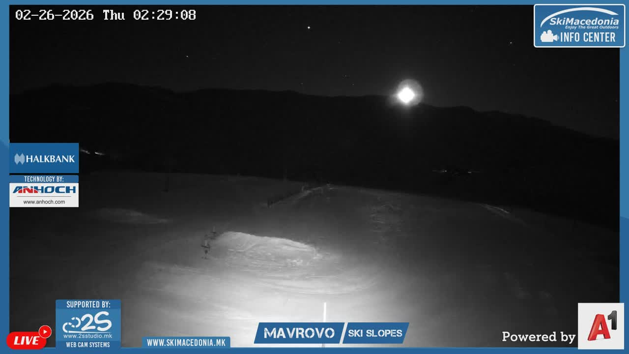 Polog, Bistra Mountains (Полог, Ски центар Маврово и скијачки патеки, Маврово и Ростуша, Маврово) Mavrovo Ski Center & Ski Slopes, Mavrovo and Rostusa, Mavrovo Live Cam - Mavrovo, Mavrovo and Rostusa, Polog, North Macedonia