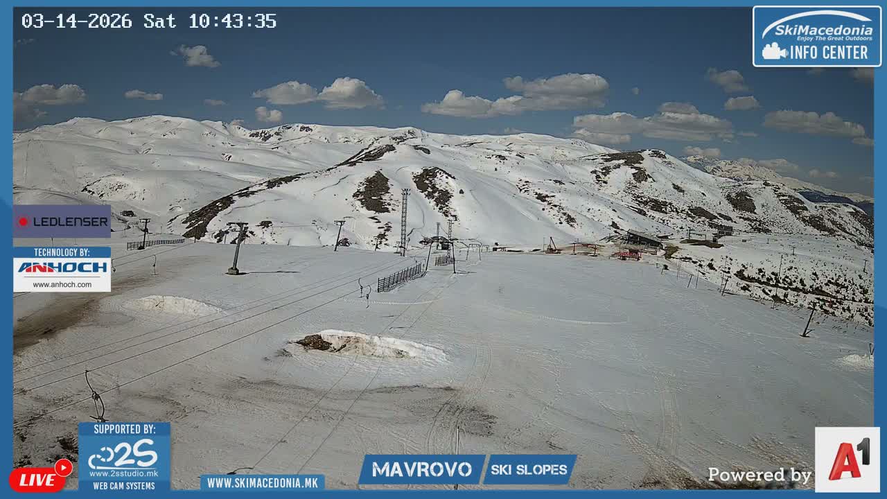 Polog, Bistra Mountains (Полог, Ски центар Маврово и скијачки патеки, Маврово и Ростуша, Маврово) Mavrovo Ski Center & Ski Slopes, Mavrovo and Rostusa, Mavrovo Live Cam - Mavrovo, Mavrovo and Rostusa, Polog, North Macedonia
