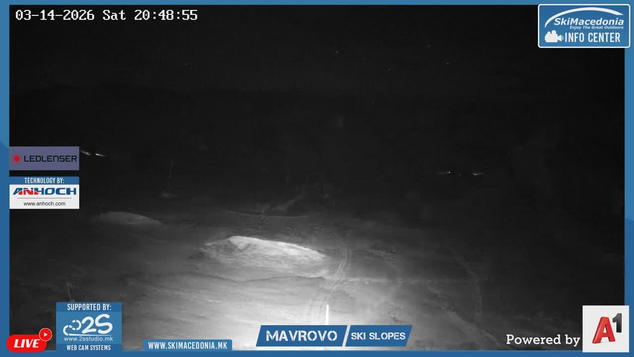 Polog, Bistra Mountains (Полог, Ски центар Маврово и скијачки патеки, Маврово и Ростуша, Маврово) Mavrovo Ski Center & Ski Slopes, Mavrovo and Rostusa, Mavrovo Live Cam - Mavrovo, Mavrovo and Rostusa, Polog, North Macedonia