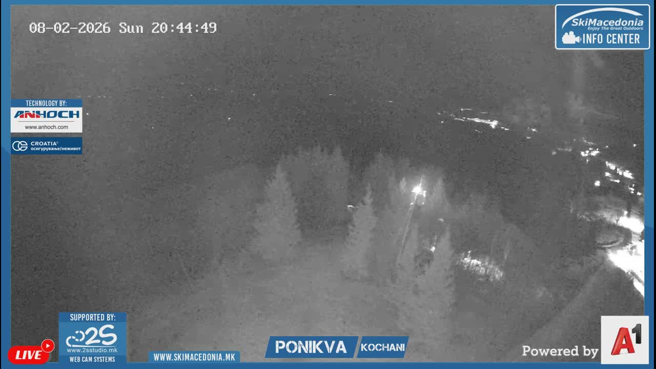 Eastern( Istocen) ( Источен (Источен), скијачко село Пониква, Кочани) Ponikva Ski Village, Kocani Live Cam- Kochani, Eastern, North Macedonia