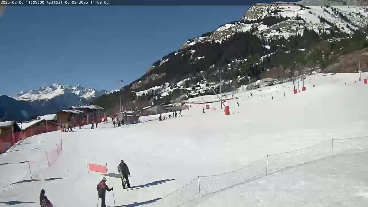 Aussois Ski Slopes Live Cam - Saint-Jean-de-Maurienne, Savoie, Auvergne-Rhone-Alpes, France