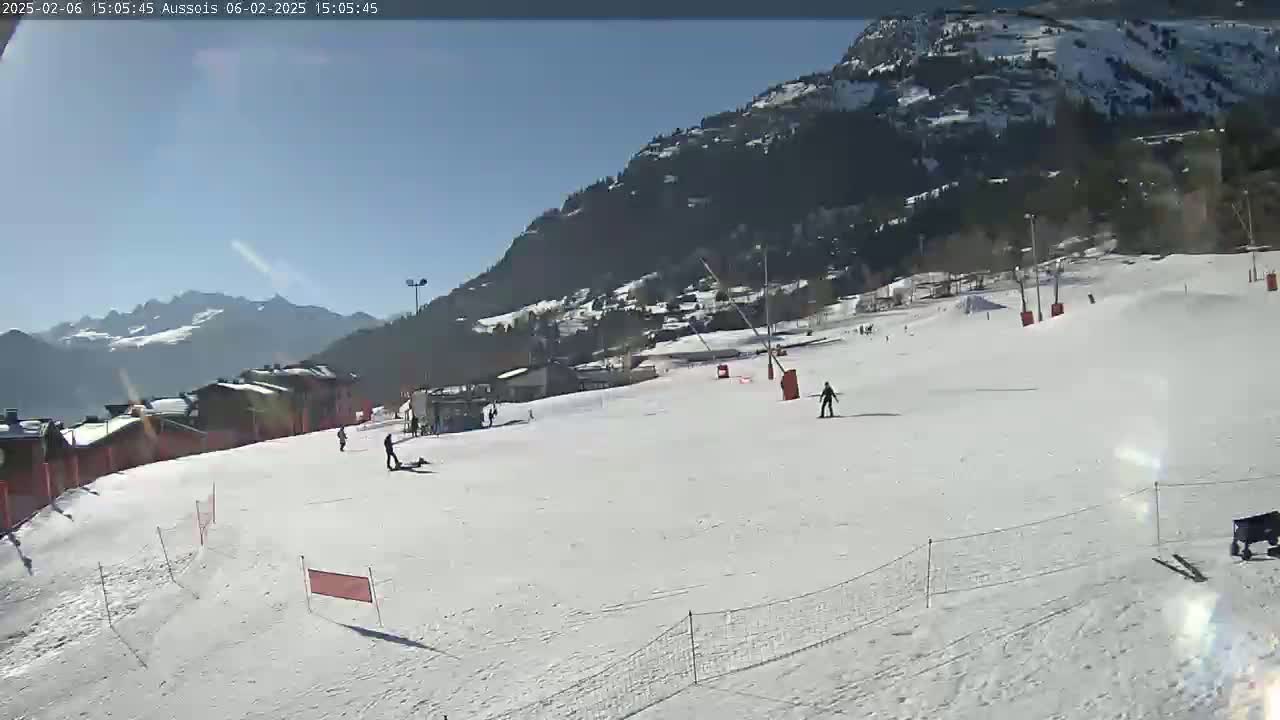 Aussois Ski Slopes Live Cam - Saint-Jean-de-Maurienne, Savoie, Auvergne-Rhone-Alpes, France
