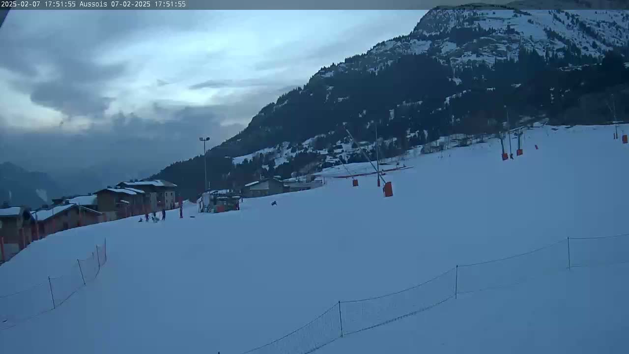 Aussois Ski Slopes Live Cam - Saint-Jean-de-Maurienne, Savoie, Auvergne-Rhone-Alpes, France