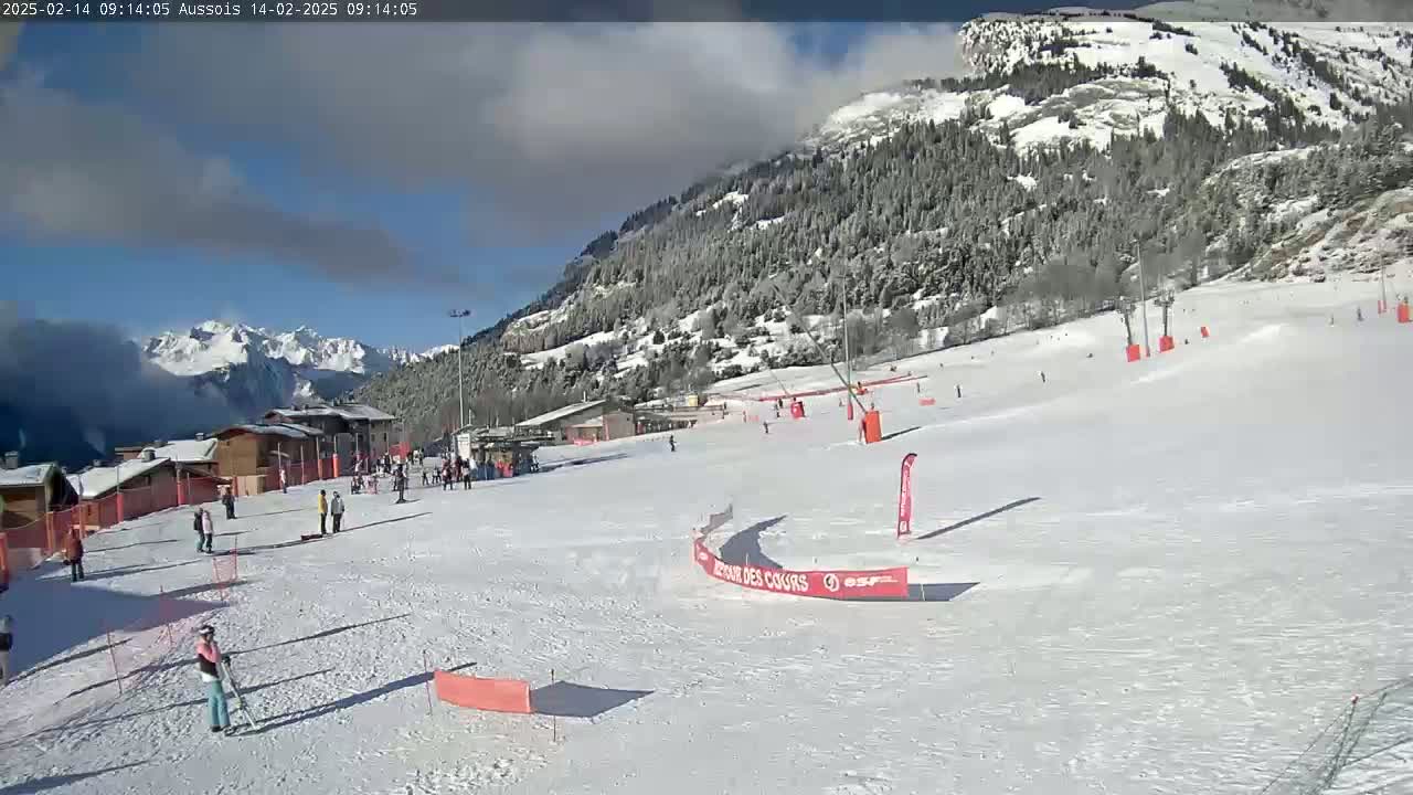 Aussois Ski Slopes Live Cam - Saint-Jean-de-Maurienne, Savoie, Auvergne-Rhone-Alpes, France
