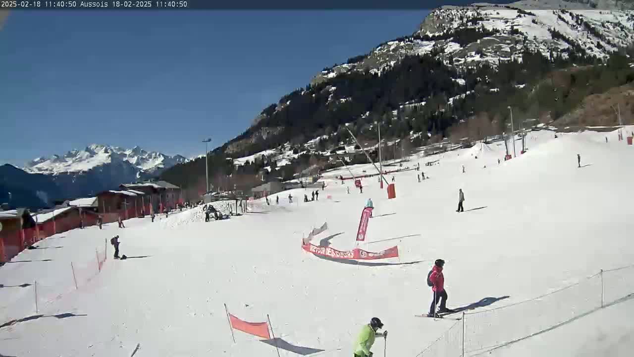 Aussois Ski Slopes Live Cam - Saint-Jean-de-Maurienne, Savoie, Auvergne-Rhone-Alpes, France