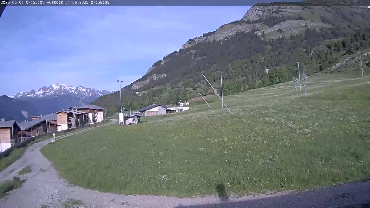 Aussois Ski Slopes Live Cam - Saint-Jean-de-Maurienne, Savoie, Auvergne-Rhone-Alpes, France