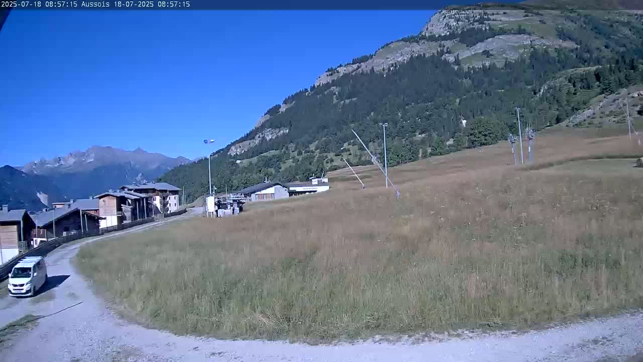 Aussois Ski Slopes Live Cam - Saint-Jean-de-Maurienne, Savoie, Auvergne-Rhone-Alpes, France