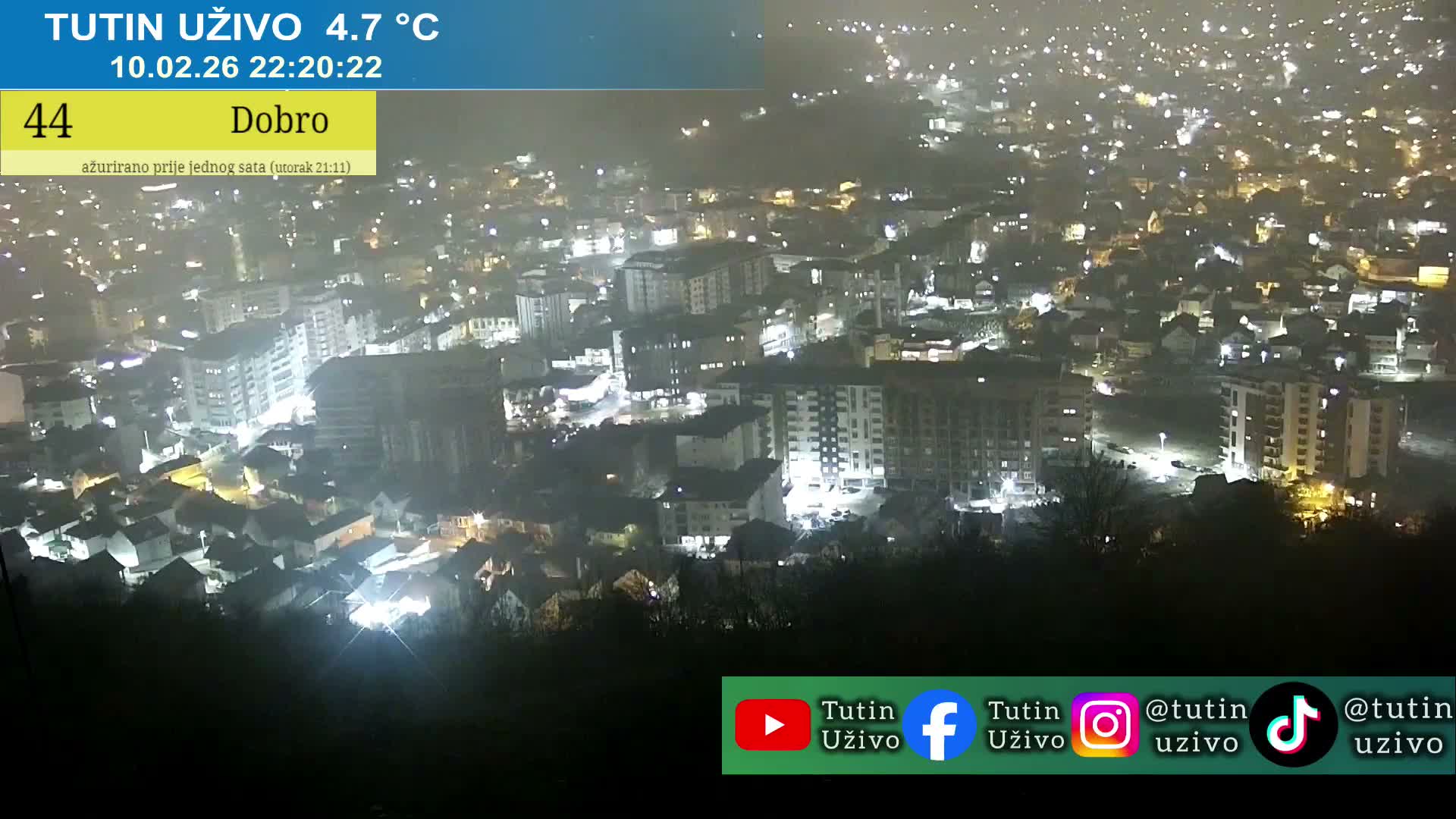 Raska ( Рашка, Тутин) Tutin Live Cam - Tutin, Raška, Šumadija and Western Serbia, Serbia