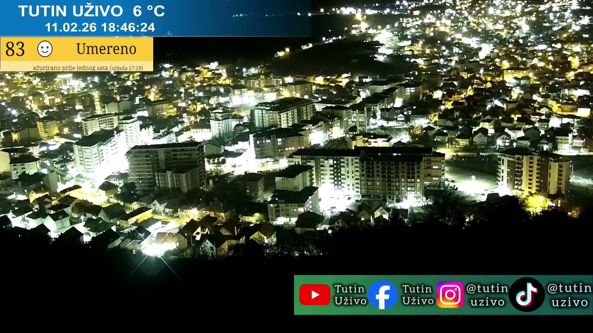 Raska ( Рашка, Тутин) Tutin Live Cam - Tutin, Raška, Šumadija and Western Serbia, Serbia