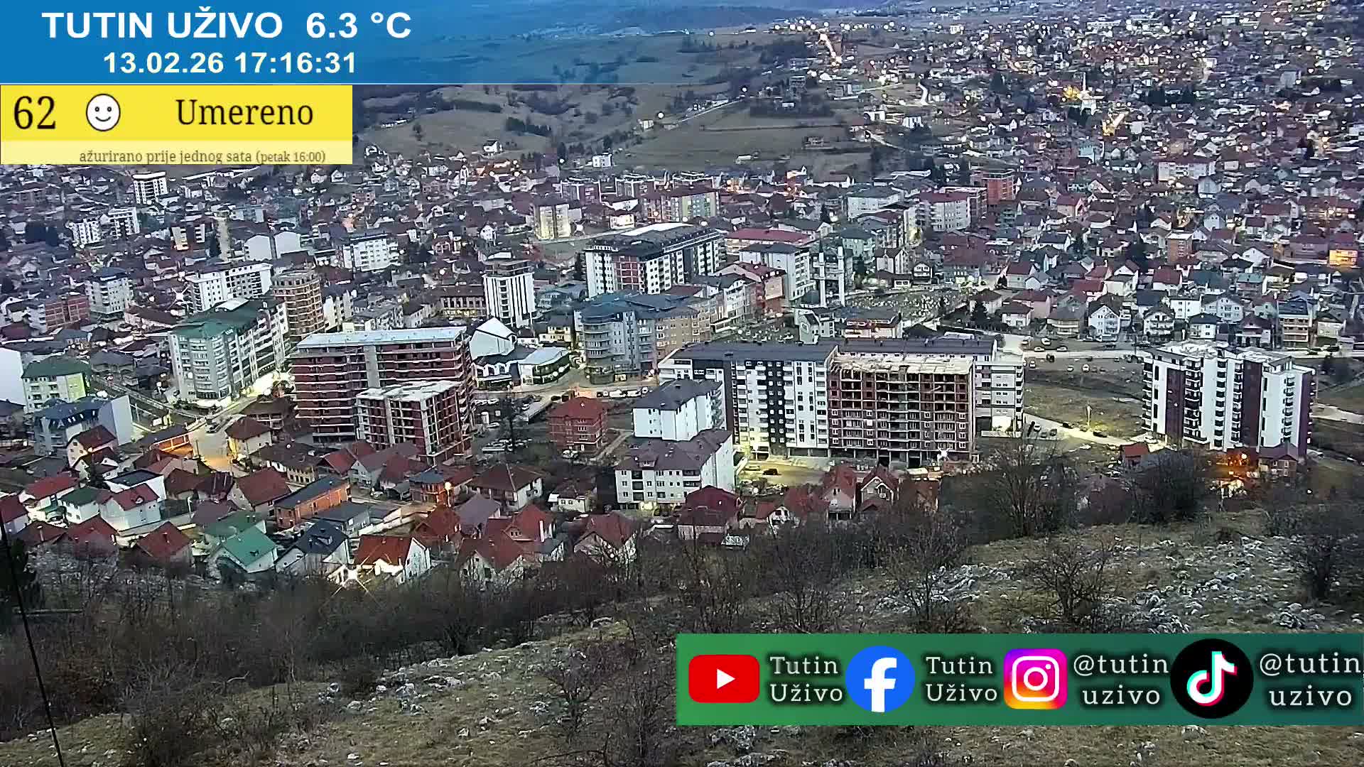 Raska ( Рашка, Тутин) Tutin Live Cam - Tutin, Raška, Šumadija and Western Serbia, Serbia