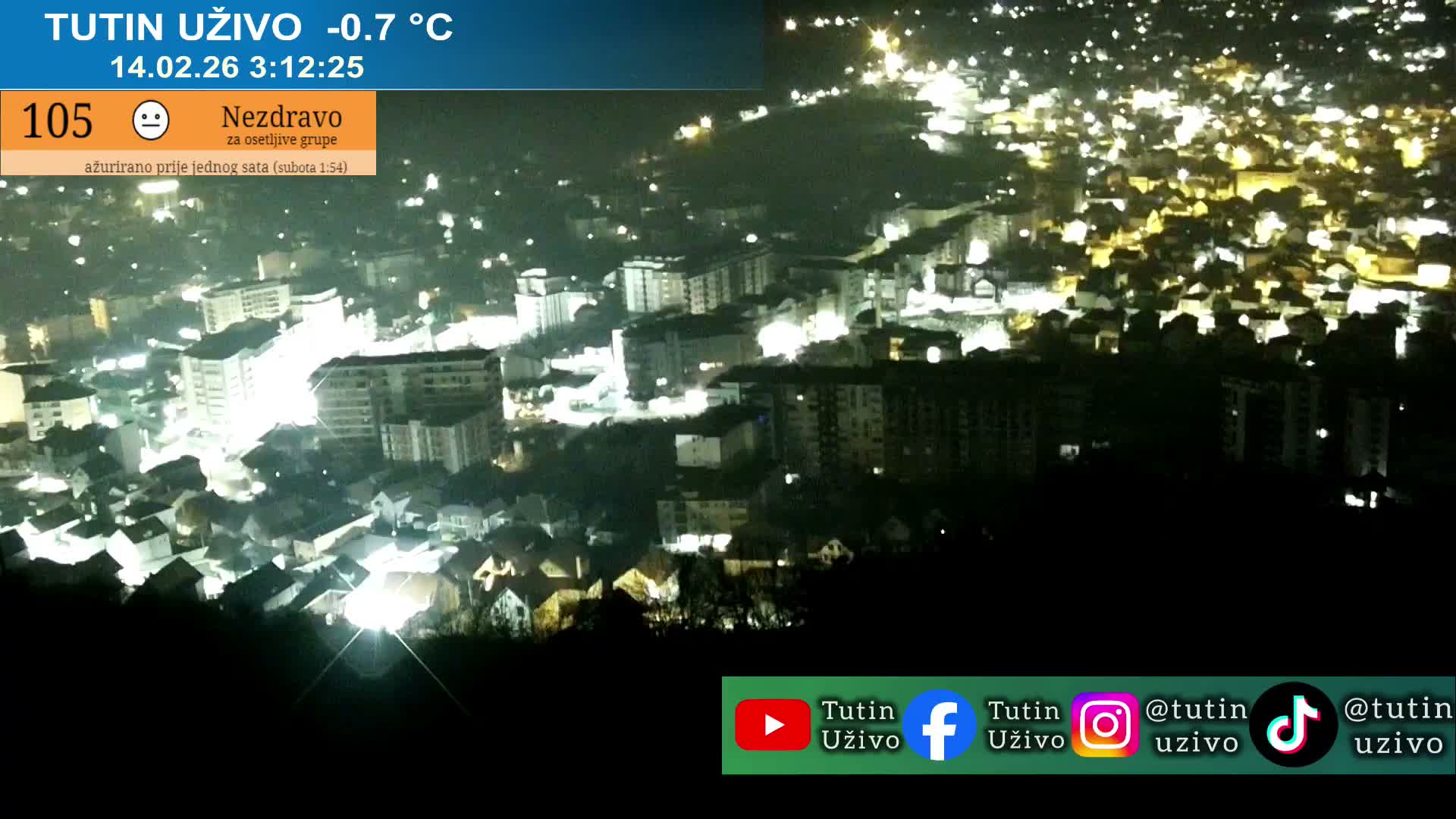 Raska ( Рашка, Тутин) Tutin Live Cam - Tutin, Raška, Šumadija and Western Serbia, Serbia