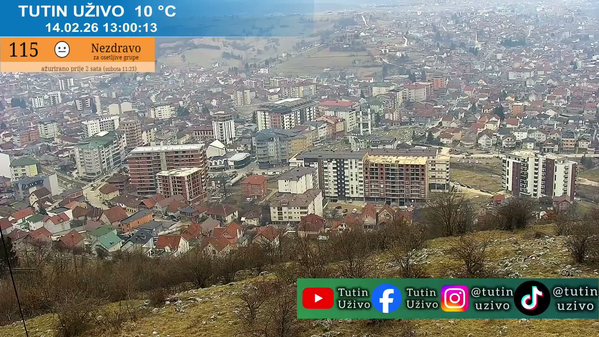 Raska ( Рашка, Тутин) Tutin Live Cam - Tutin, Raška, Šumadija and Western Serbia, Serbia