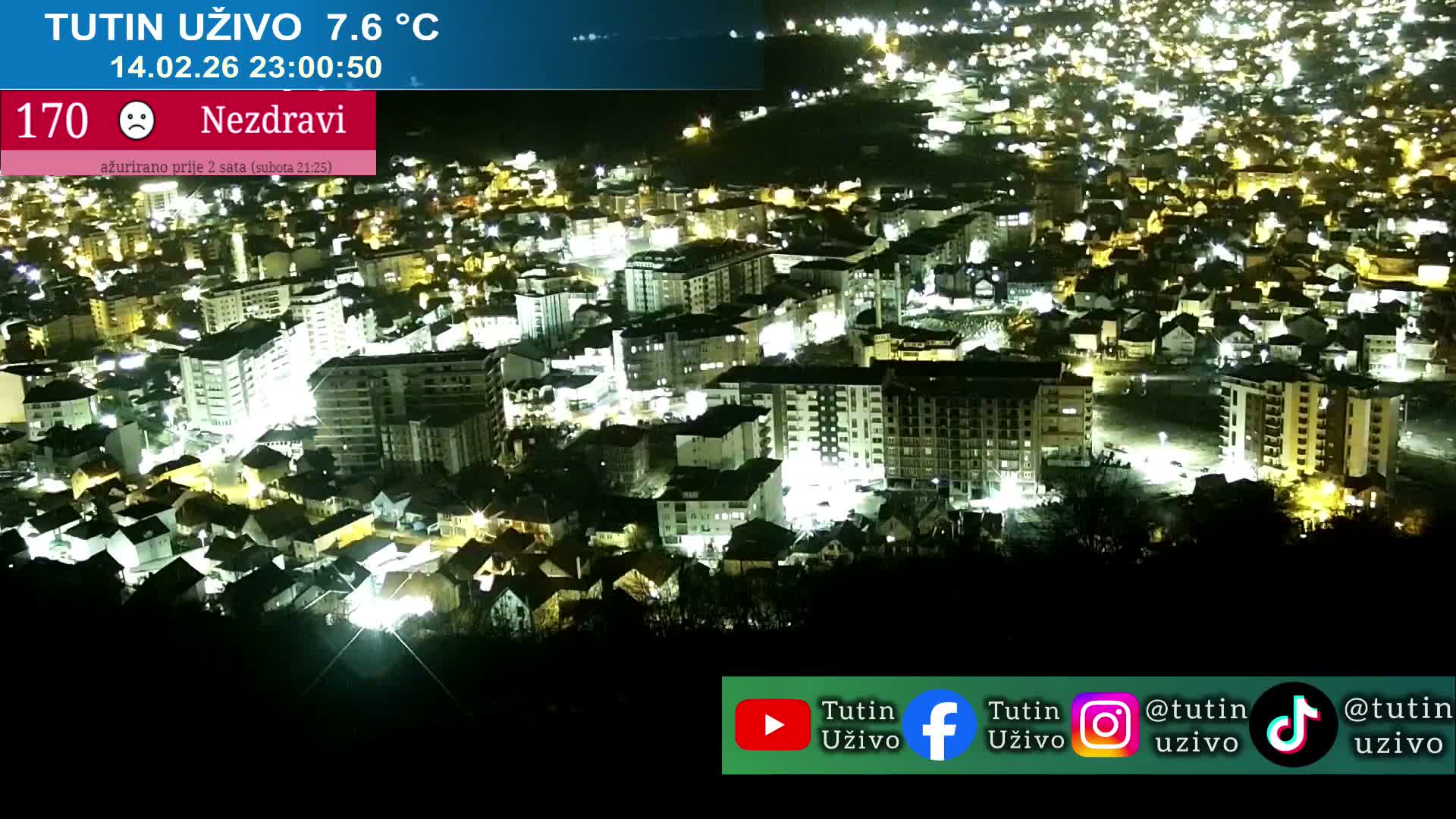 Raska ( Рашка, Тутин) Tutin Live Cam - Tutin, Raška, Šumadija and Western Serbia, Serbia