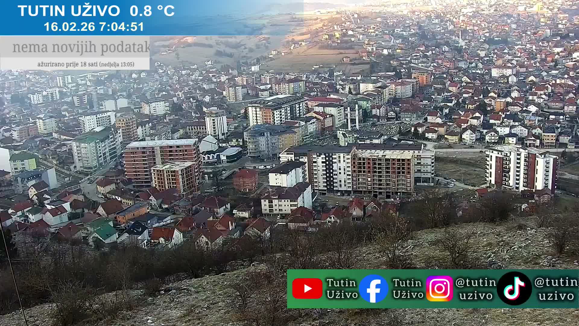 Raska ( Рашка, Тутин) Tutin Live Cam - Tutin, Raška, Šumadija and Western Serbia, Serbia