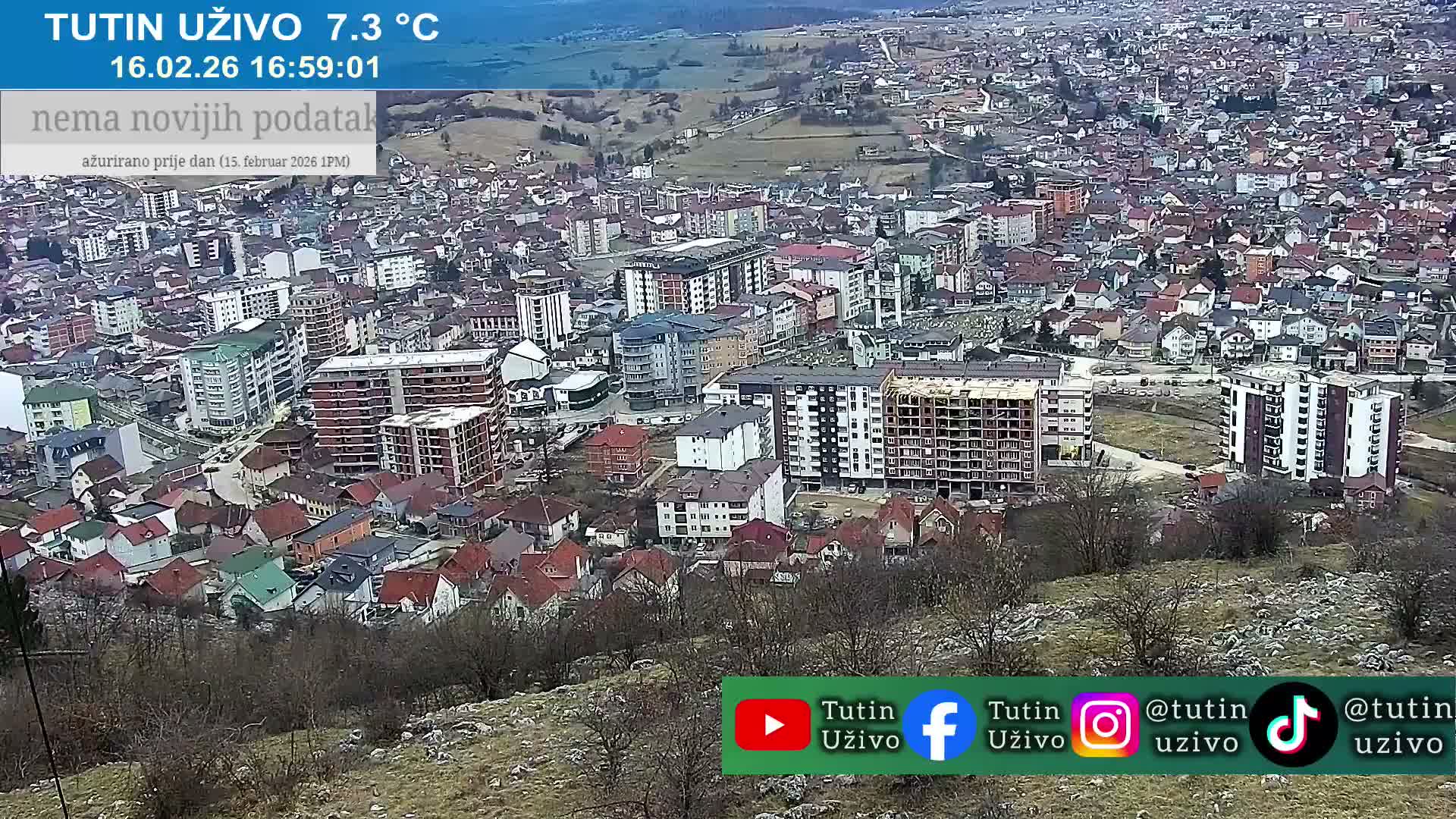Raska ( Рашка, Тутин) Tutin Live Cam - Tutin, Raška, Šumadija and Western Serbia, Serbia