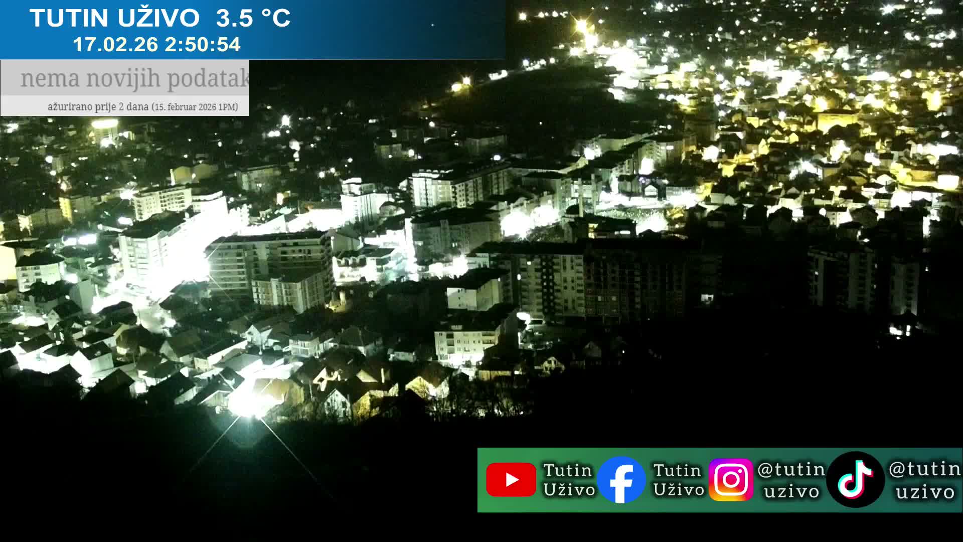 Raska ( Рашка, Тутин) Tutin Live Cam - Tutin, Raška, Šumadija and Western Serbia, Serbia