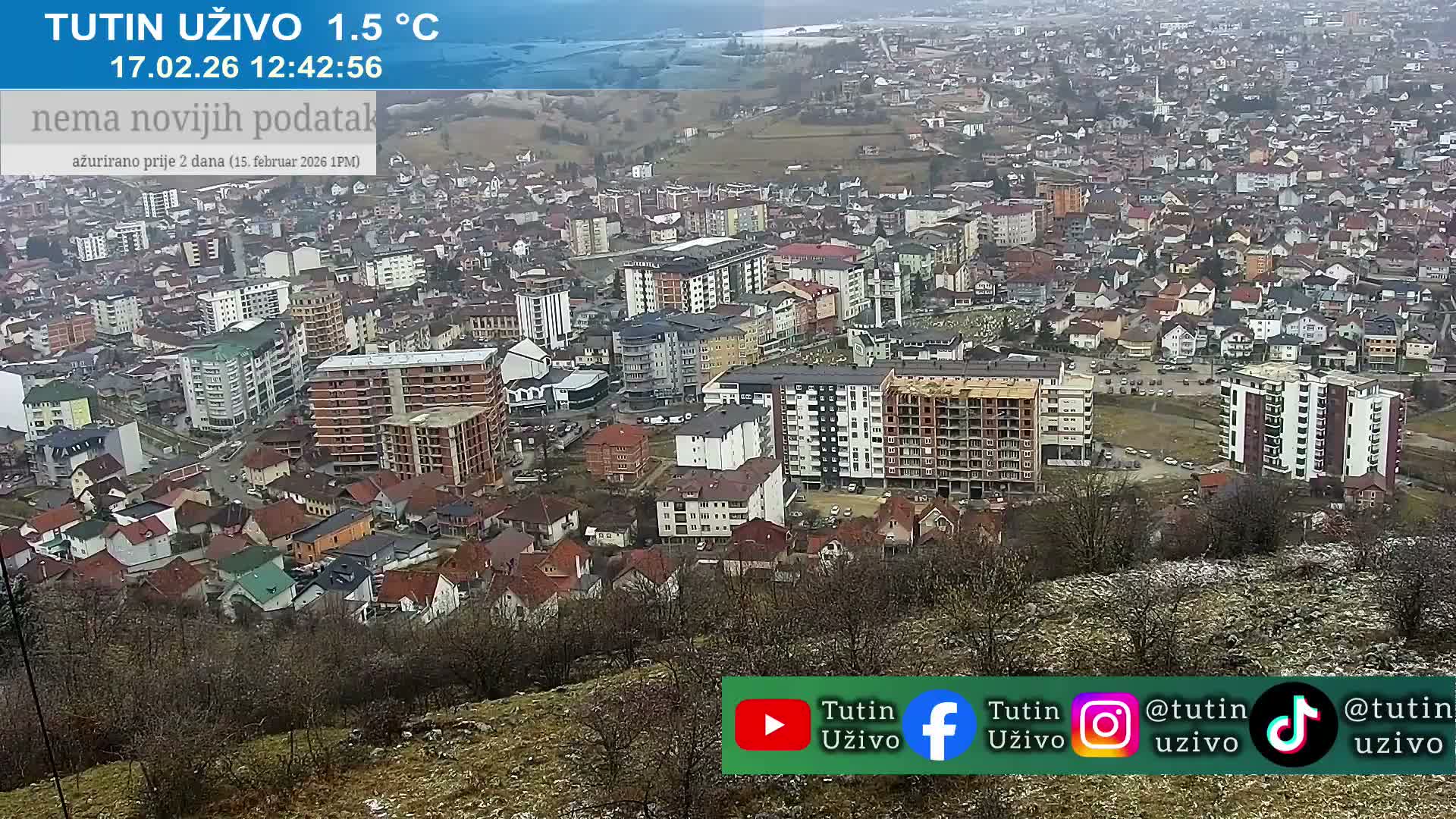 Raska ( Рашка, Тутин) Tutin Live Cam - Tutin, Raška, Šumadija and Western Serbia, Serbia