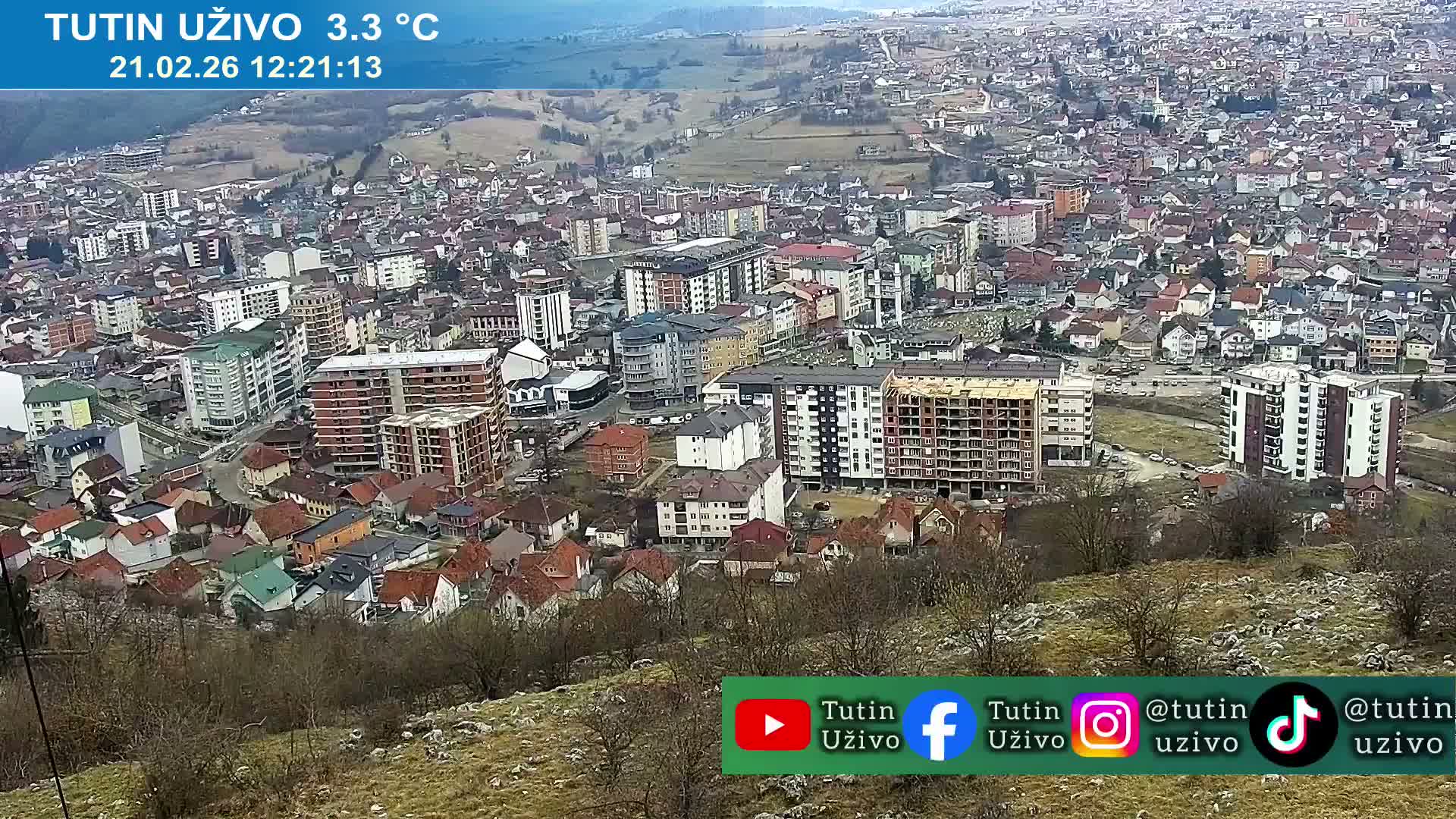 Raska ( Рашка, Тутин) Tutin Live Cam - Tutin, Raška, Šumadija and Western Serbia, Serbia