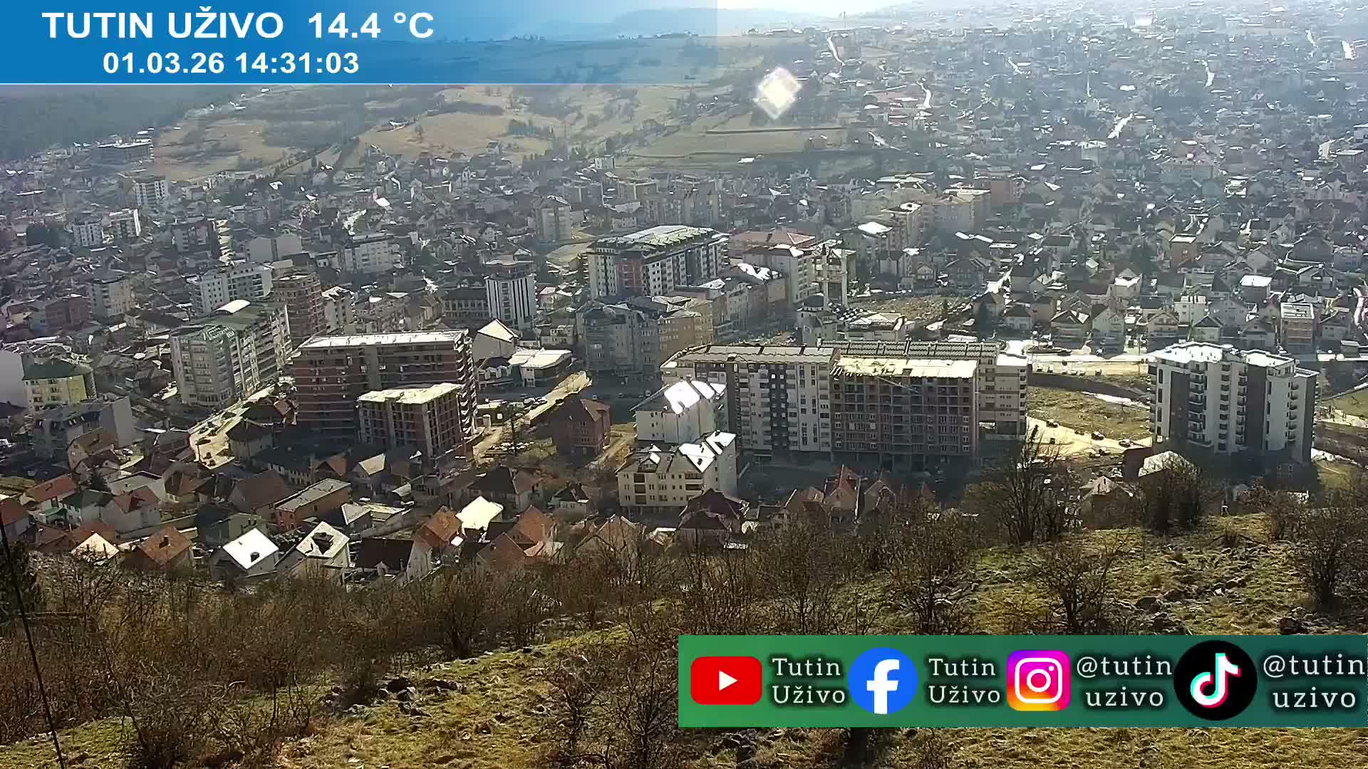 Raska ( Рашка, Тутин) Tutin Live Cam - Tutin, Raška, Šumadija and Western Serbia, Serbia
