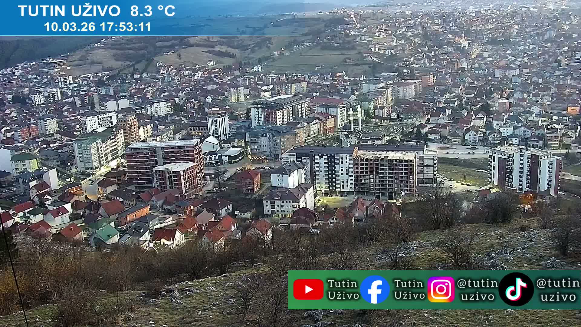 Raska ( Рашка, Тутин) Tutin Live Cam - Tutin, Raška, Šumadija and Western Serbia, Serbia