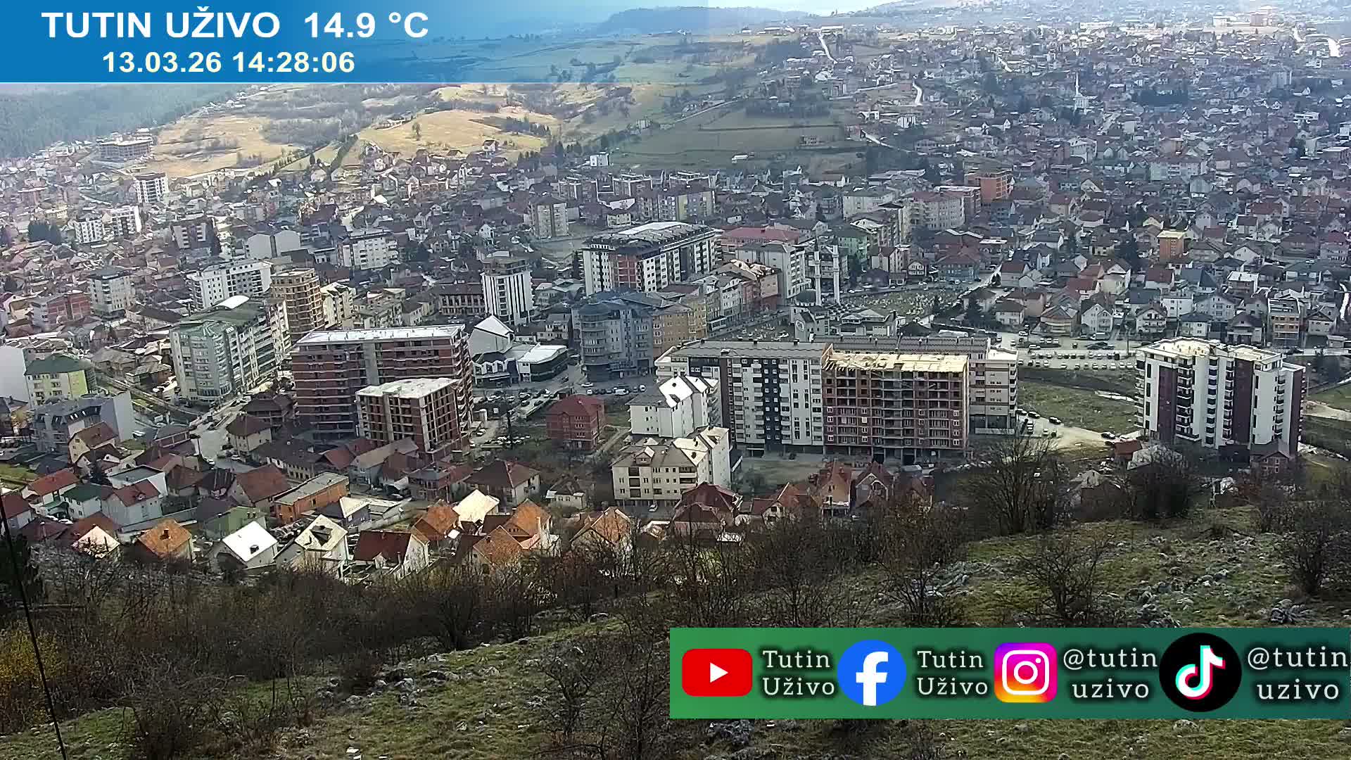 Raska ( Рашка, Тутин) Tutin Live Cam - Tutin, Raška, Šumadija and Western Serbia, Serbia