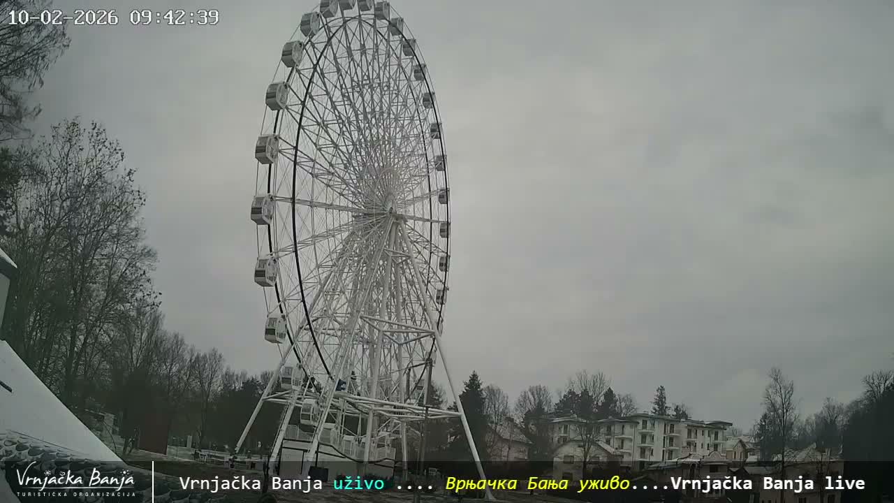 Raska, ( Врњачка Бања ) Vrnjacka Banja  Cultural Square & Castle (Културни трг и Замак културе)  , Amusement Park,  Summer Stage (Летња Позорница) Touristic Vrnjacka Banja Live Cam - Vrnjačka Banja , Raška, Šumadija and Western Serbia, Serbia 