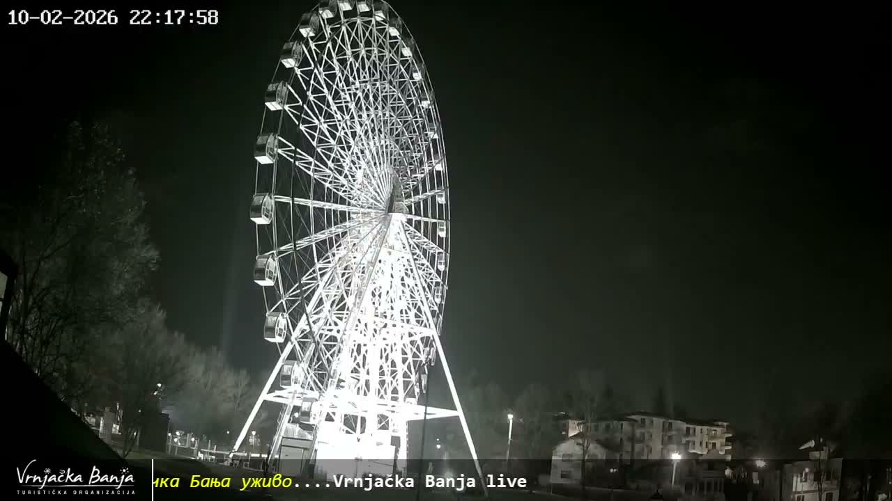 Raska, ( Врњачка Бања ) Vrnjacka Banja  Cultural Square & Castle (Културни трг и Замак културе)  , Amusement Park,  Summer Stage (Летња Позорница) Touristic Vrnjacka Banja Live Cam - Vrnjačka Banja , Raška, Šumadija and Western Serbia, Serbia 