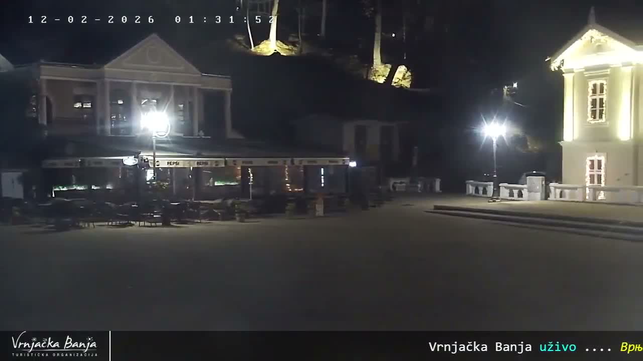 Raska, ( Врњачка Бања ) Vrnjacka Banja  Cultural Square & Castle (Културни трг и Замак културе)  , Amusement Park,  Summer Stage (Летња Позорница) Touristic Vrnjacka Banja Live Cam - Vrnjačka Banja , Raška, Šumadija and Western Serbia, Serbia 