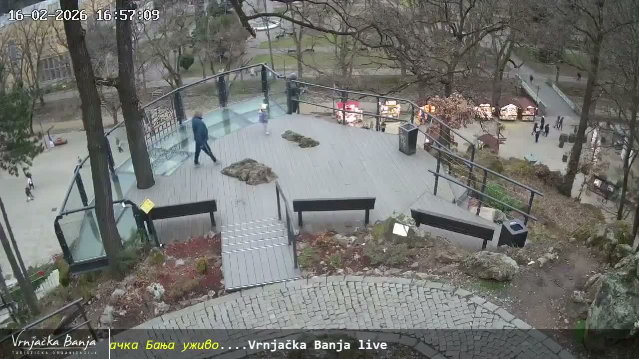 Raska, ( Врњачка Бања ) Vrnjacka Banja  Cultural Square & Castle (Културни трг и Замак културе)  , Amusement Park,  Summer Stage (Летња Позорница) Touristic Vrnjacka Banja Live Cam - Vrnjačka Banja , Raška, Šumadija and Western Serbia, Serbia 