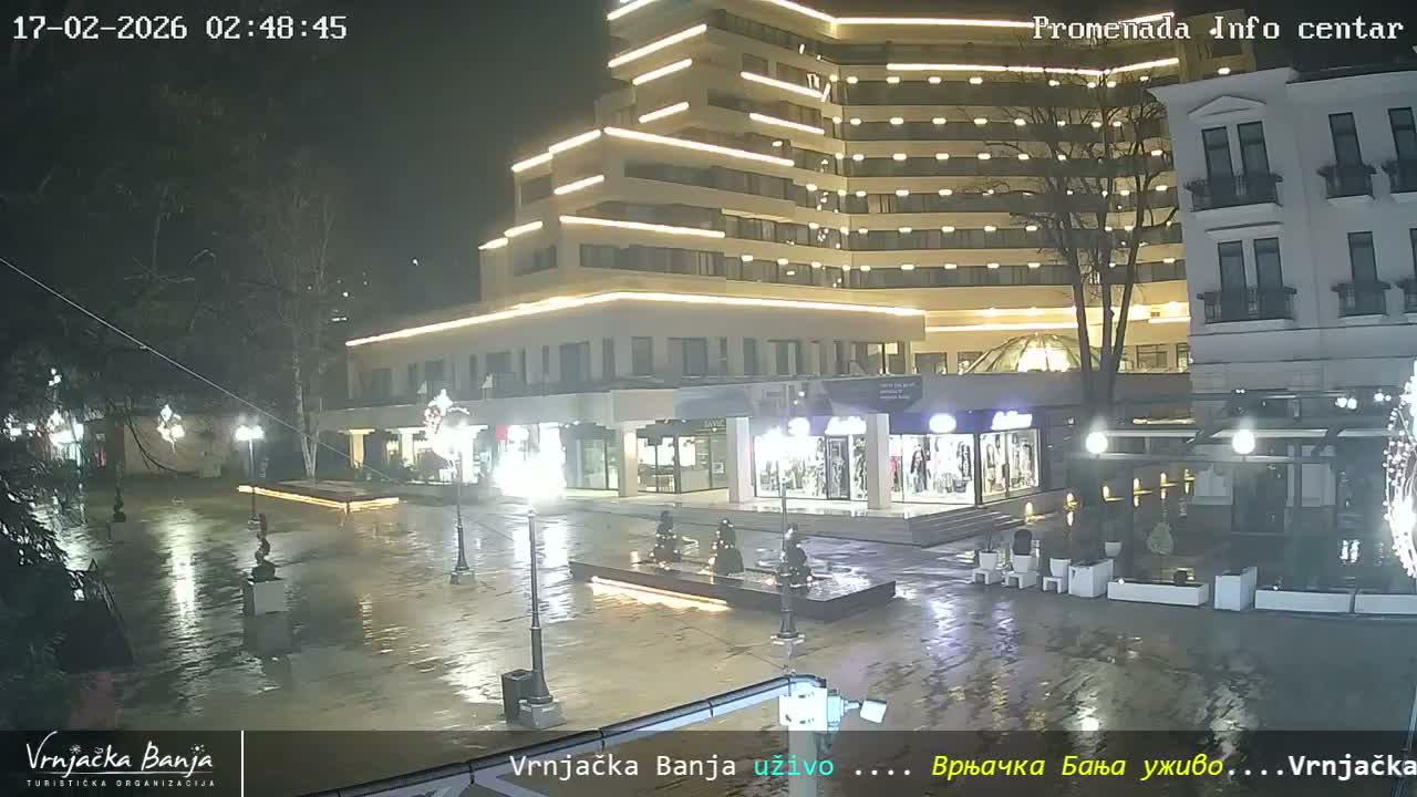 Raska, ( Врњачка Бања ) Vrnjacka Banja  Cultural Square & Castle (Културни трг и Замак културе)  , Amusement Park,  Summer Stage (Летња Позорница) Touristic Vrnjacka Banja Live Cam - Vrnjačka Banja , Raška, Šumadija and Western Serbia, Serbia 