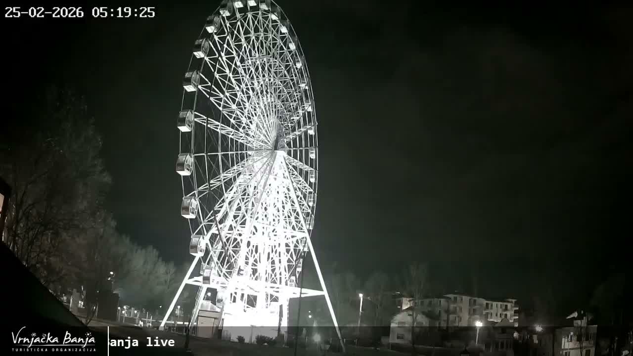 Raska, ( Врњачка Бања ) Vrnjacka Banja  Cultural Square & Castle (Културни трг и Замак културе)  , Amusement Park,  Summer Stage (Летња Позорница) Touristic Vrnjacka Banja Live Cam - Vrnjačka Banja , Raška, Šumadija and Western Serbia, Serbia 
