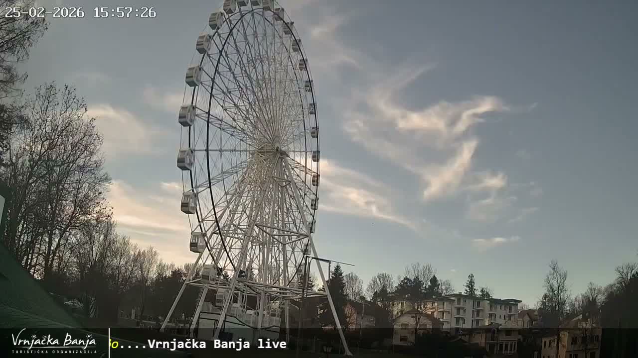 Raska, ( Врњачка Бања ) Vrnjacka Banja  Cultural Square & Castle (Културни трг и Замак културе)  , Amusement Park,  Summer Stage (Летња Позорница) Touristic Vrnjacka Banja Live Cam - Vrnjačka Banja , Raška, Šumadija and Western Serbia, Serbia 