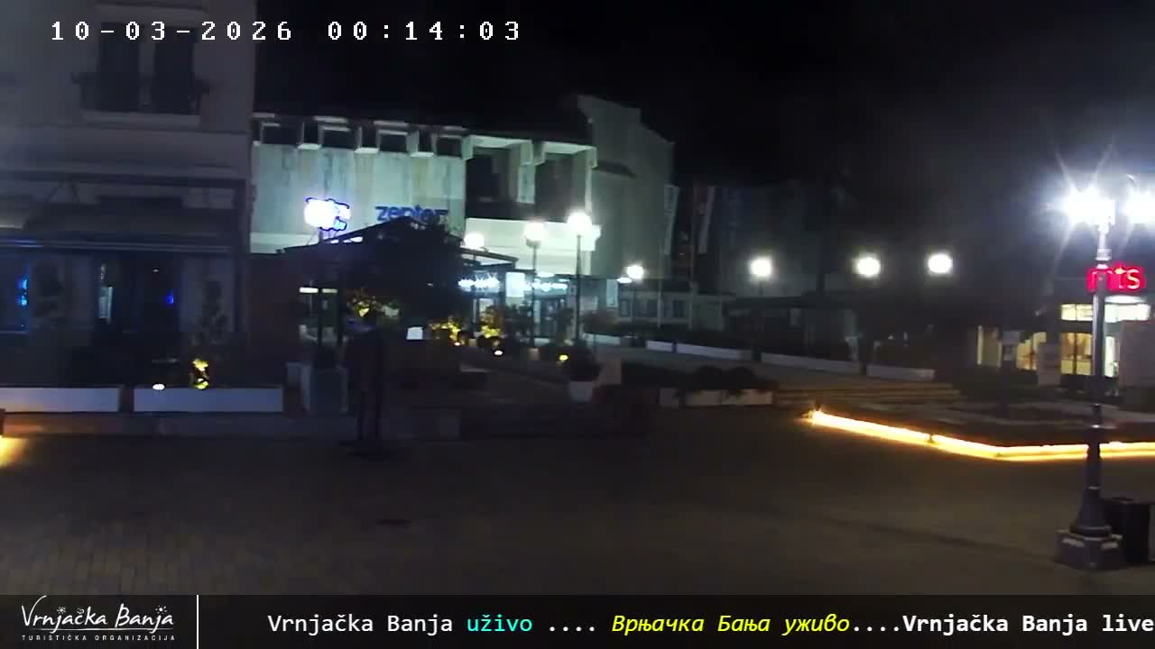 Raska, ( Врњачка Бања ) Vrnjacka Banja  Cultural Square & Castle (Културни трг и Замак културе)  , Amusement Park,  Summer Stage (Летња Позорница) Touristic Vrnjacka Banja Live Cam - Vrnjačka Banja , Raška, Šumadija and Western Serbia, Serbia 
