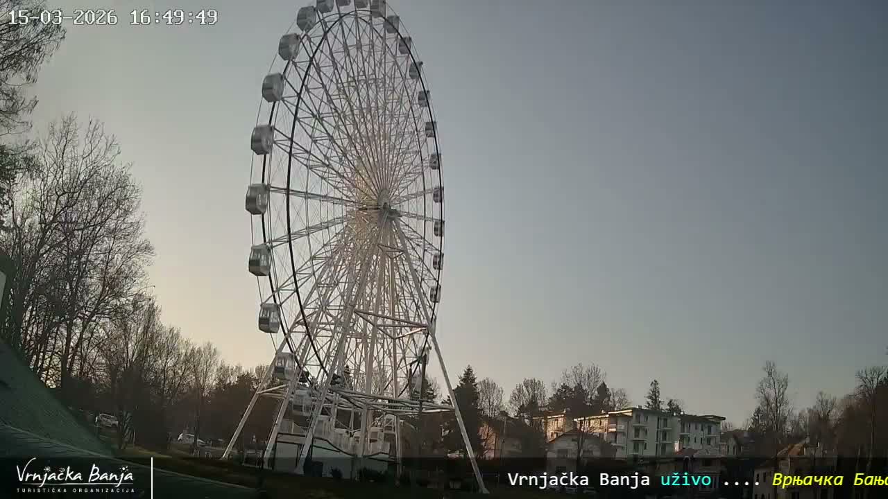 Raska, ( Врњачка Бања ) Vrnjacka Banja  Cultural Square & Castle (Културни трг и Замак културе)  , Amusement Park,  Summer Stage (Летња Позорница) Touristic Vrnjacka Banja Live Cam - Vrnjačka Banja , Raška, Šumadija and Western Serbia, Serbia 