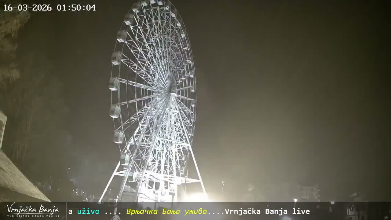 Raska, ( Врњачка Бања ) Vrnjacka Banja  Cultural Square & Castle (Културни трг и Замак културе)  , Amusement Park,  Summer Stage (Летња Позорница) Touristic Vrnjacka Banja Live Cam - Vrnjačka Banja , Raška, Šumadija and Western Serbia, Serbia 
