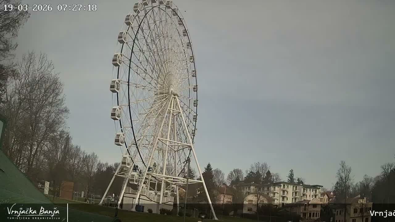 Raska, ( Врњачка Бања ) Vrnjacka Banja  Cultural Square & Castle (Културни трг и Замак културе)  , Amusement Park,  Summer Stage (Летња Позорница) Touristic Vrnjacka Banja Live Cam - Vrnjačka Banja , Raška, Šumadija and Western Serbia, Serbia 