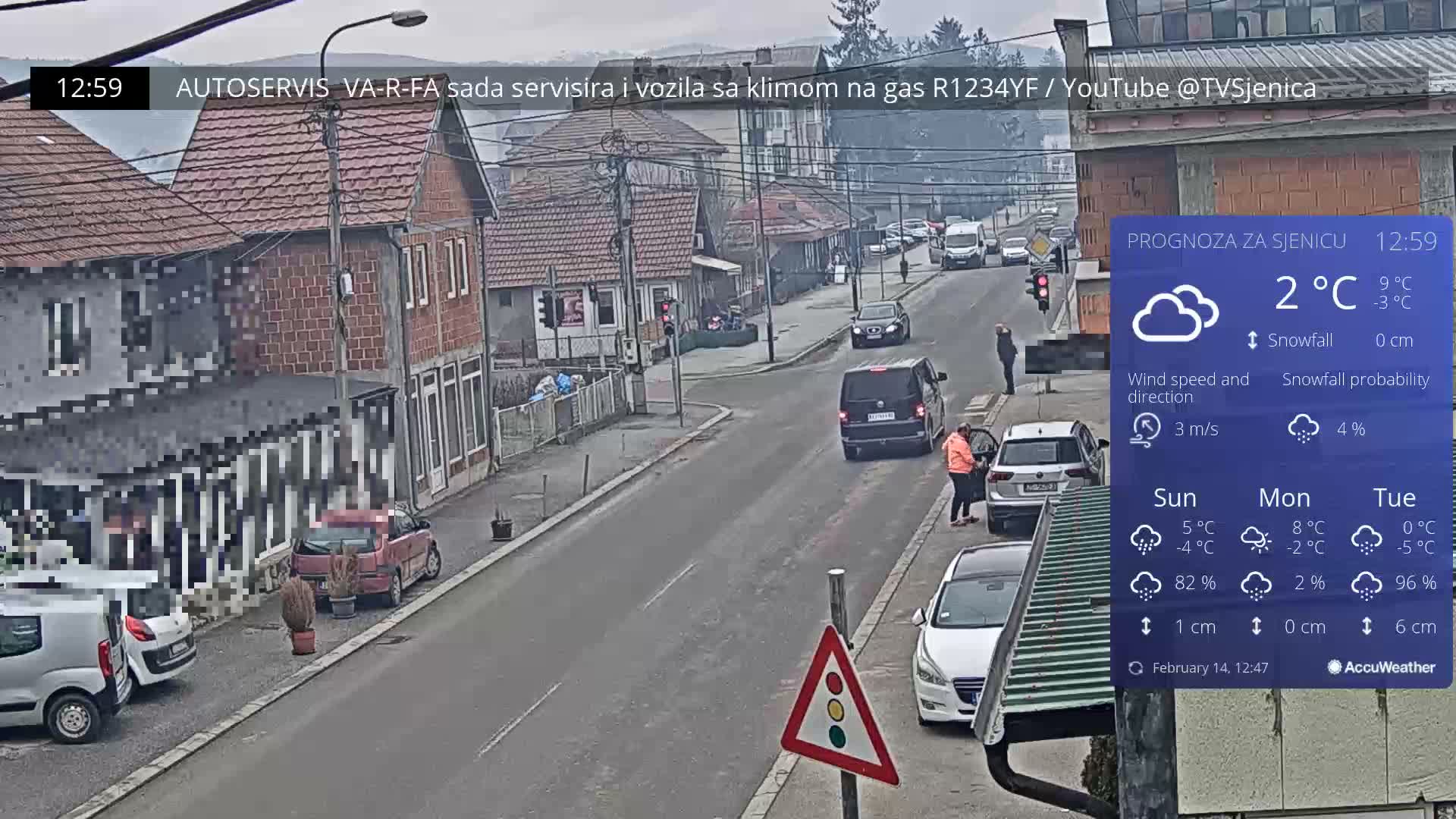 Zlatibor (Златибор, Раскрсница Улица Милорада Јовановића / Раскрсница улице Пештерске, Сјеница ) Raskrsnica Milorada Jovanovića Street / Pešterske Street Intersection, Sjenica Live Cam - Sjenica,  Zlatibor,  Šumadija and Western Serbia, Serbia 