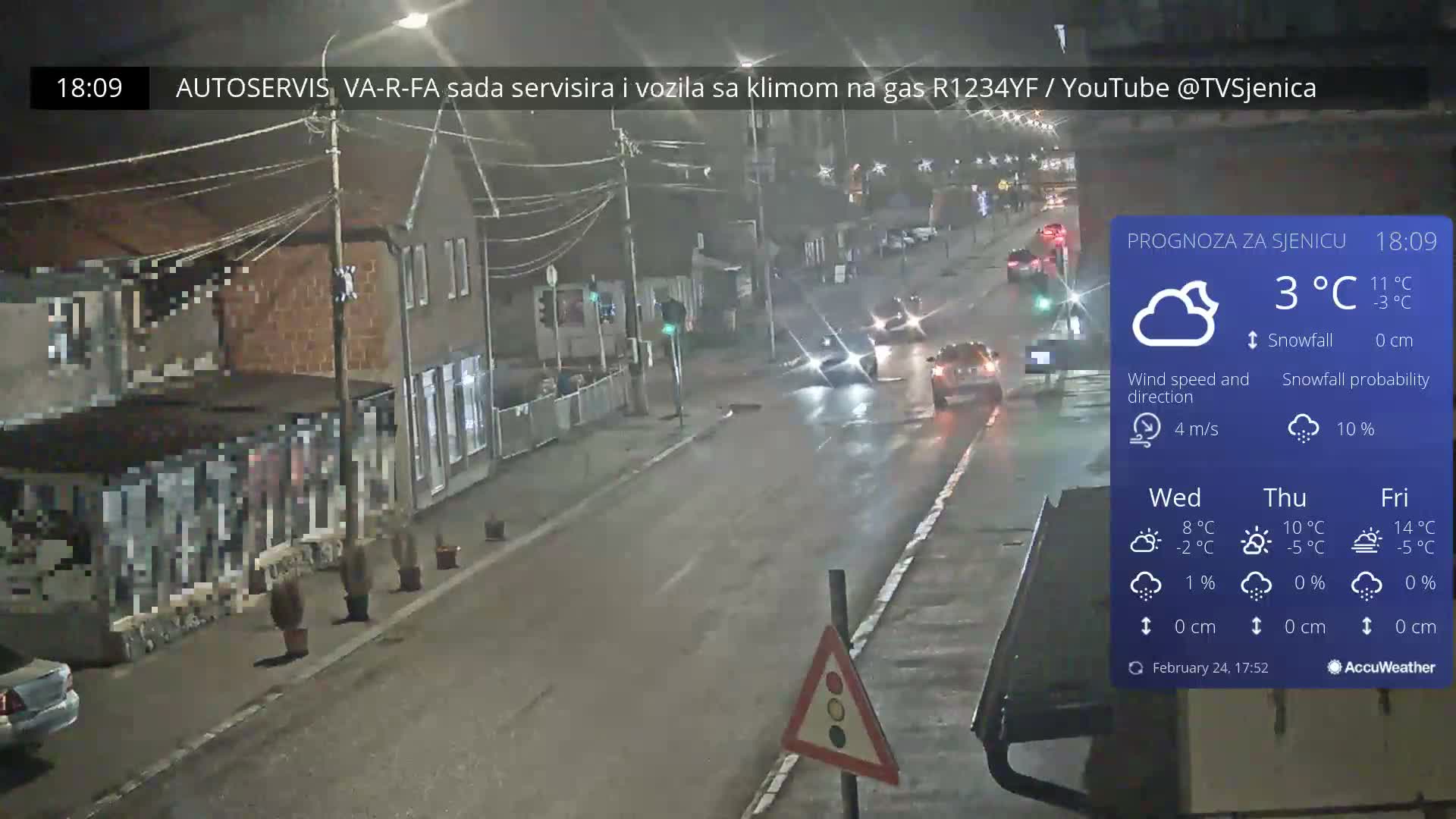 Zlatibor (Златибор, Раскрсница Улица Милорада Јовановића / Раскрсница улице Пештерске, Сјеница ) Raskrsnica Milorada Jovanovića Street / Pešterske Street Intersection, Sjenica Live Cam - Sjenica,  Zlatibor,  Šumadija and Western Serbia, Serbia 