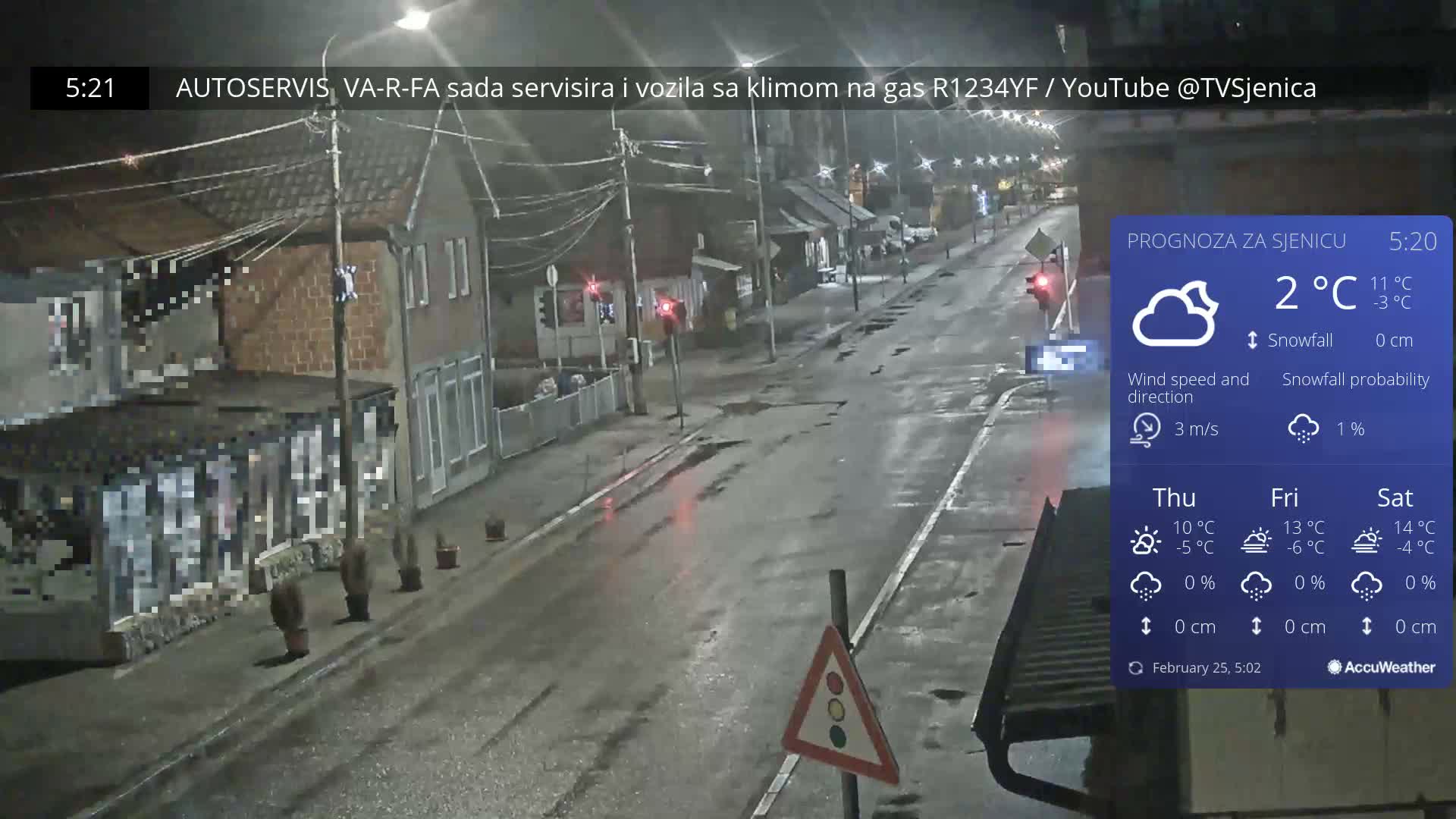 Zlatibor (Златибор, Раскрсница Улица Милорада Јовановића / Раскрсница улице Пештерске, Сјеница ) Raskrsnica Milorada Jovanovića Street / Pešterske Street Intersection, Sjenica Live Cam - Sjenica,  Zlatibor,  Šumadija and Western Serbia, Serbia 