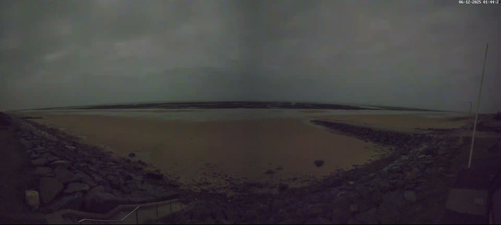 Plage de Saint-Germain-sur-Ay Beach Live Cam - Coutances, Manche, Normandie, France